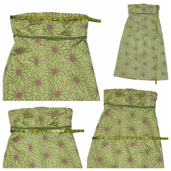 JILLIAN Jones Green Floral Strapless Mini Dress - Picture 12 of 12